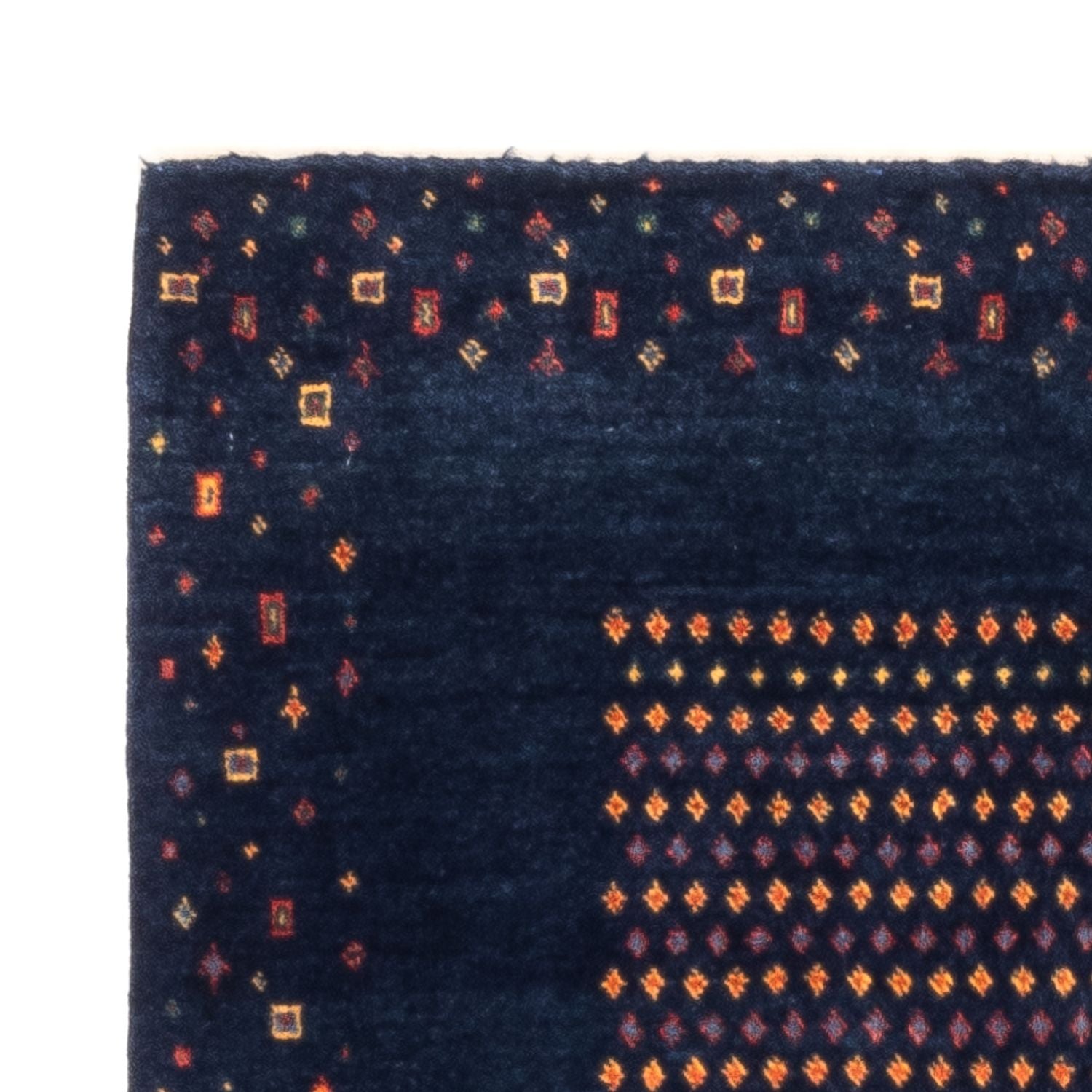 Gabbeh Teppich - Perser - 128 x 82 cm - dunkelblau