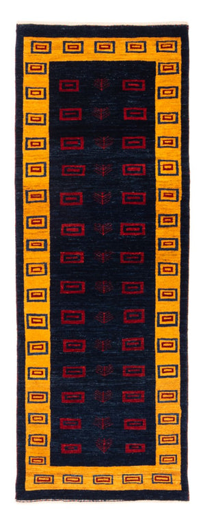 Läufer Gabbeh - Perser - 200 x 82 cm - dunkelblau