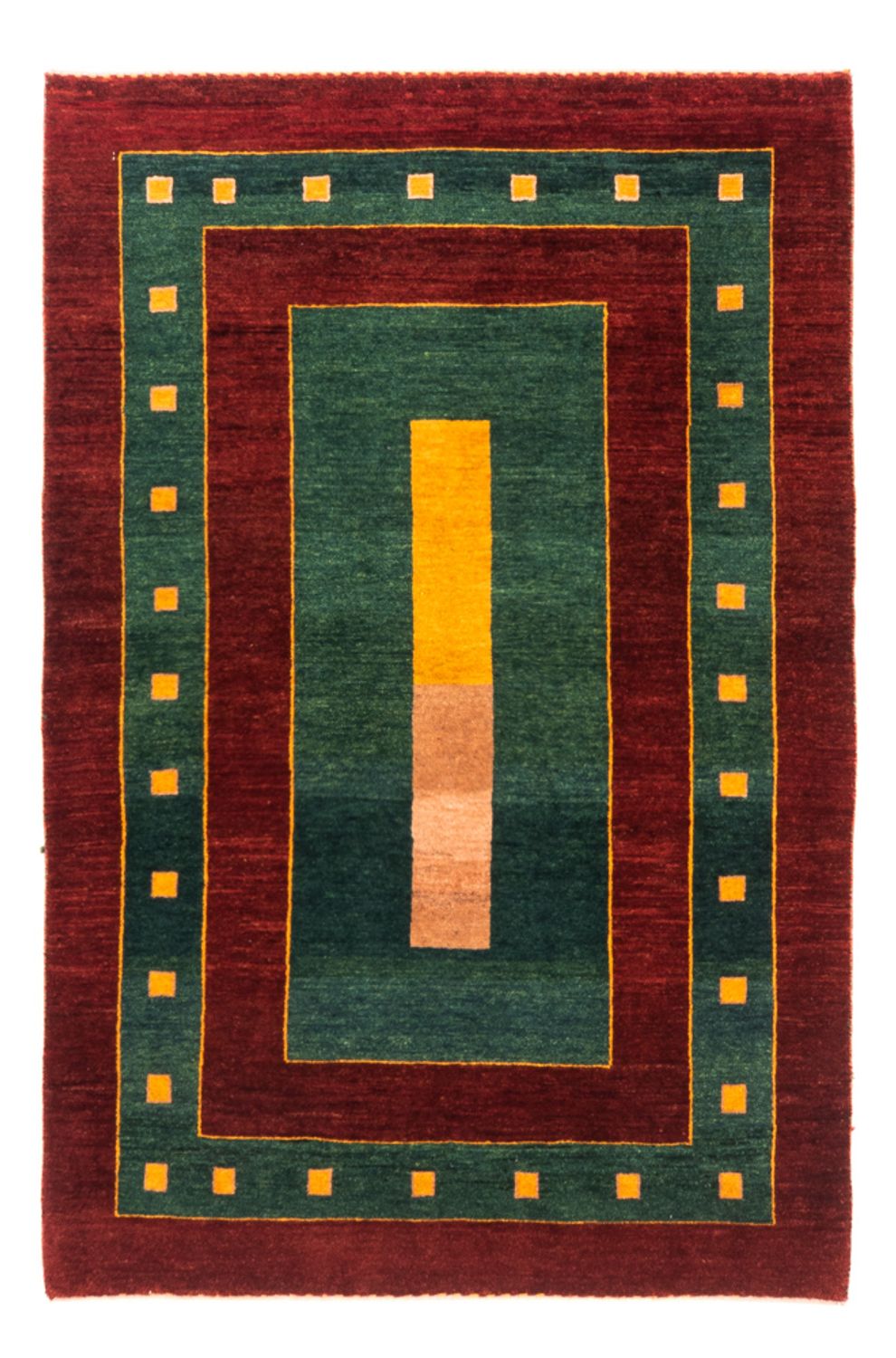 Gabbeh Teppich - Perser - 156 x 106 cm - grün