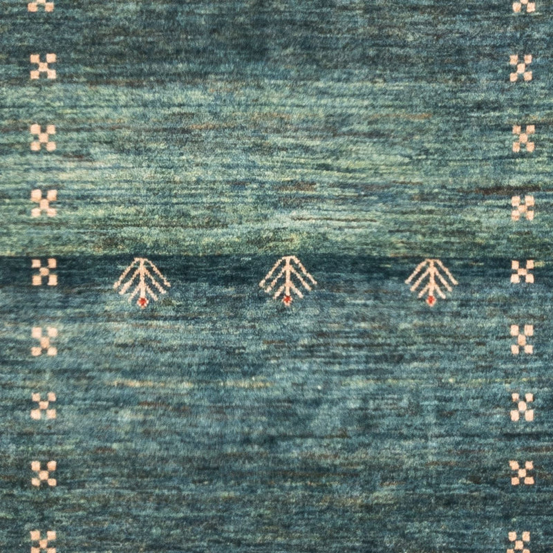 Gabbeh Teppich - Perser - 146 x 102 cm - grün