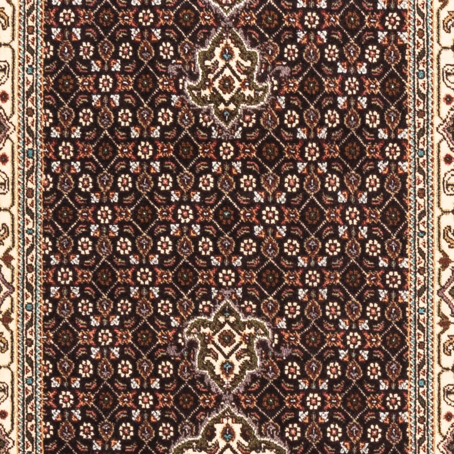 Läufer Perser - Täbriz - Royal - 195 x 75 cm - dunkelblau