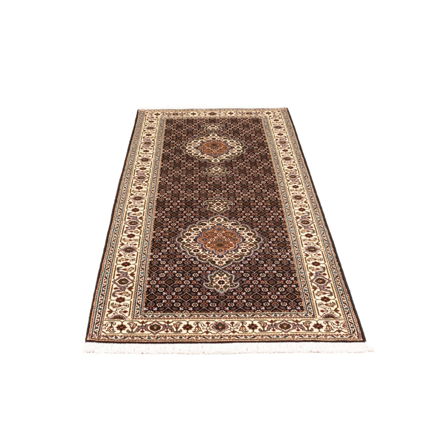 Läufer Perser - Täbriz - Royal - 195 x 75 cm - dunkelblau