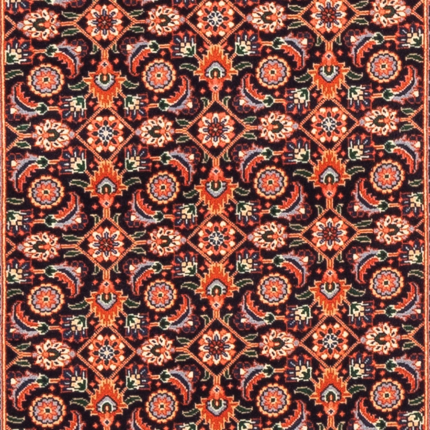 Läufer Perser - Isfahan - Premium - 199 x 64 cm - rot