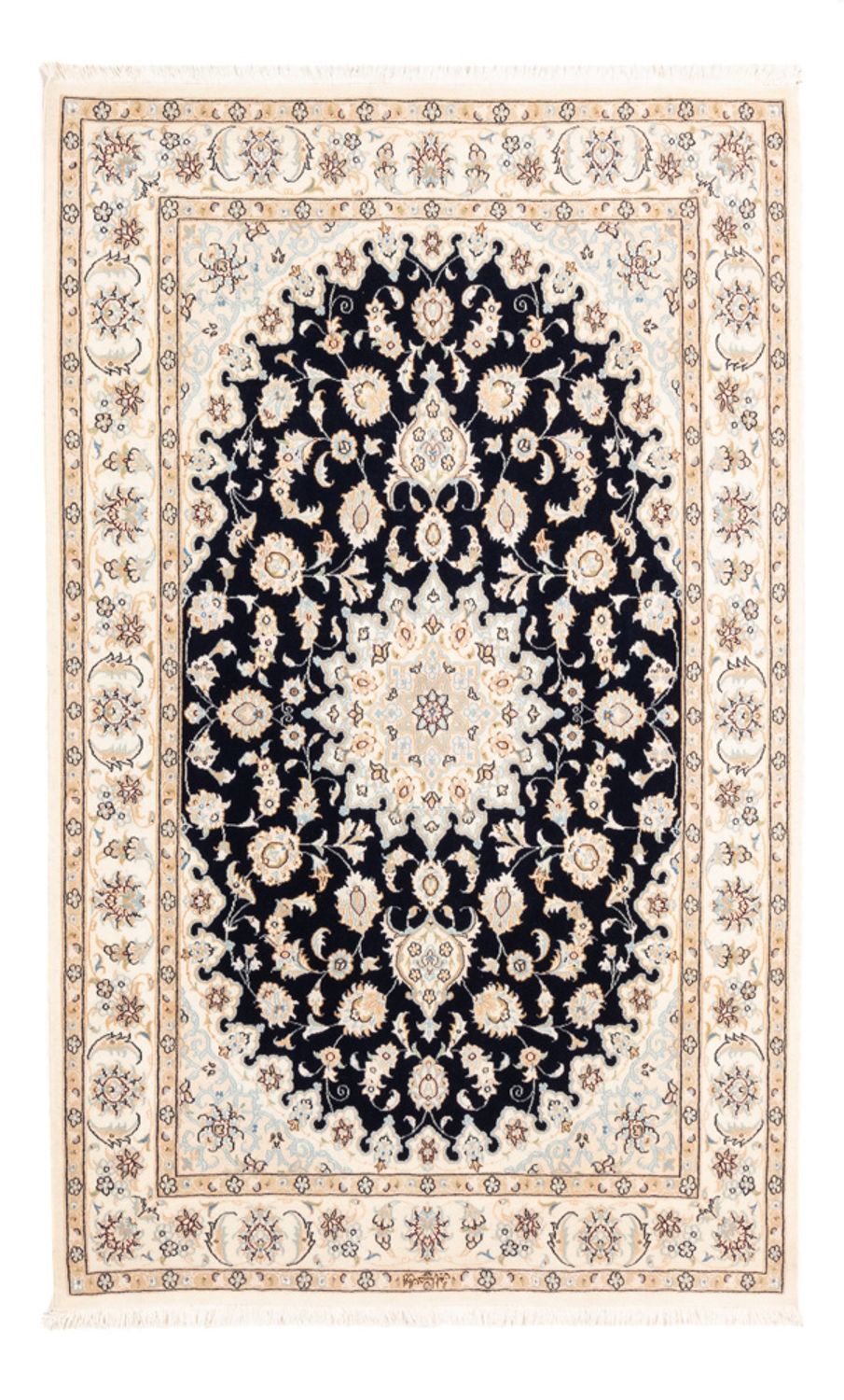 Perserteppich - Nain - Premium - 183 x 119 cm - dunkelblau