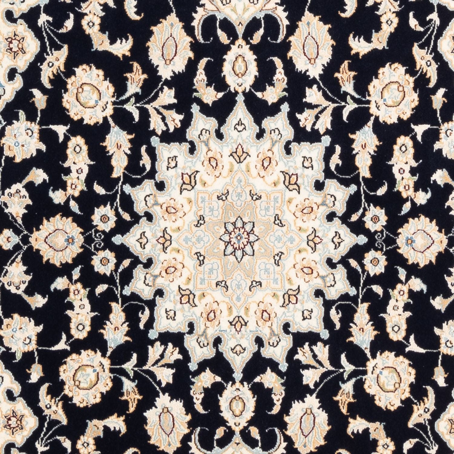 Perserteppich - Nain - Premium - 183 x 119 cm - dunkelblau