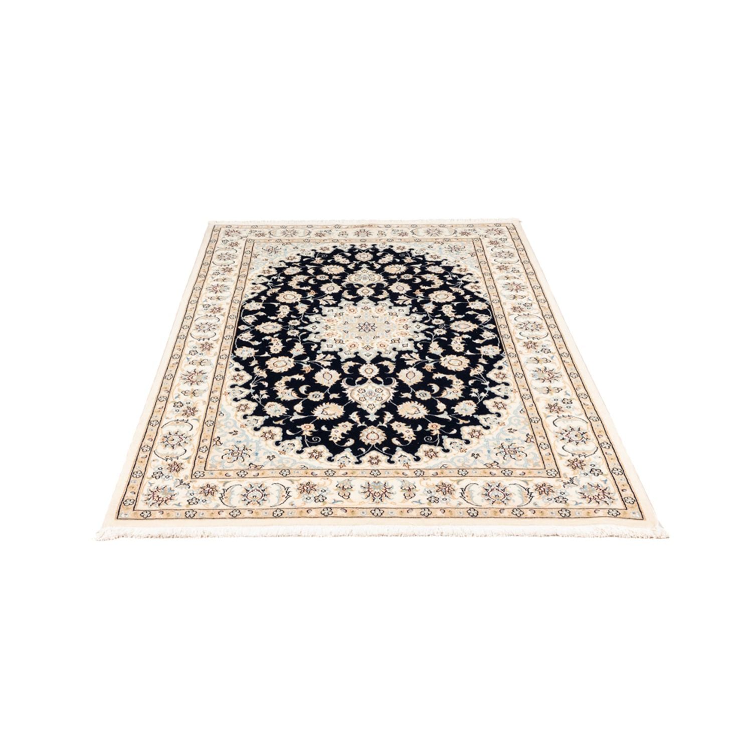 Perserteppich - Nain - Premium - 183 x 119 cm - dunkelblau
