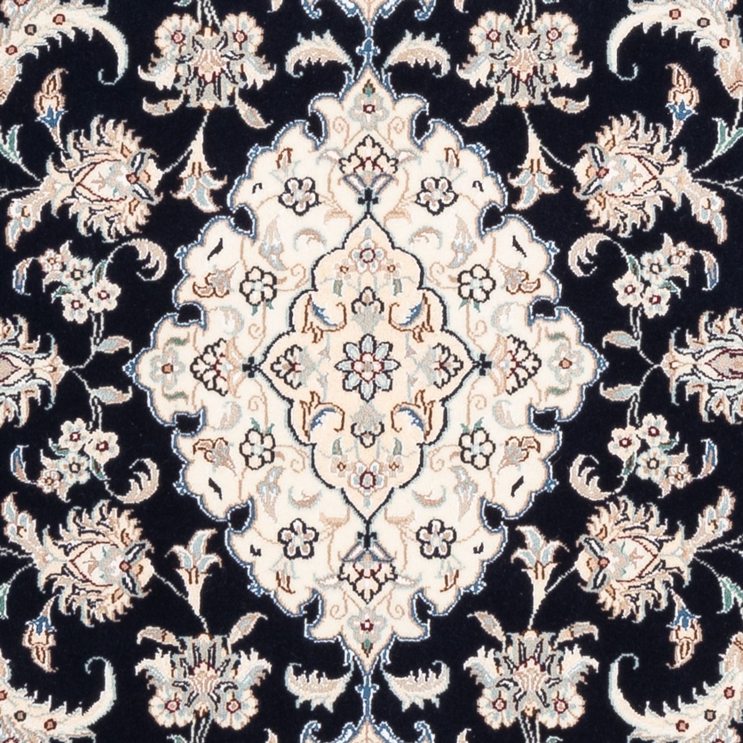 Perserteppich - Nain - Premium - 157 x 108 cm - dunkelblau