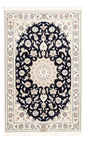 Perserteppich - Nain - Premium - 154 x 104 cm - dunkelblau