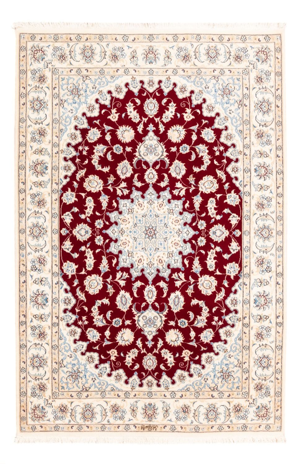 Perserteppich - Nain - Premium - 176 x 119 cm - rot