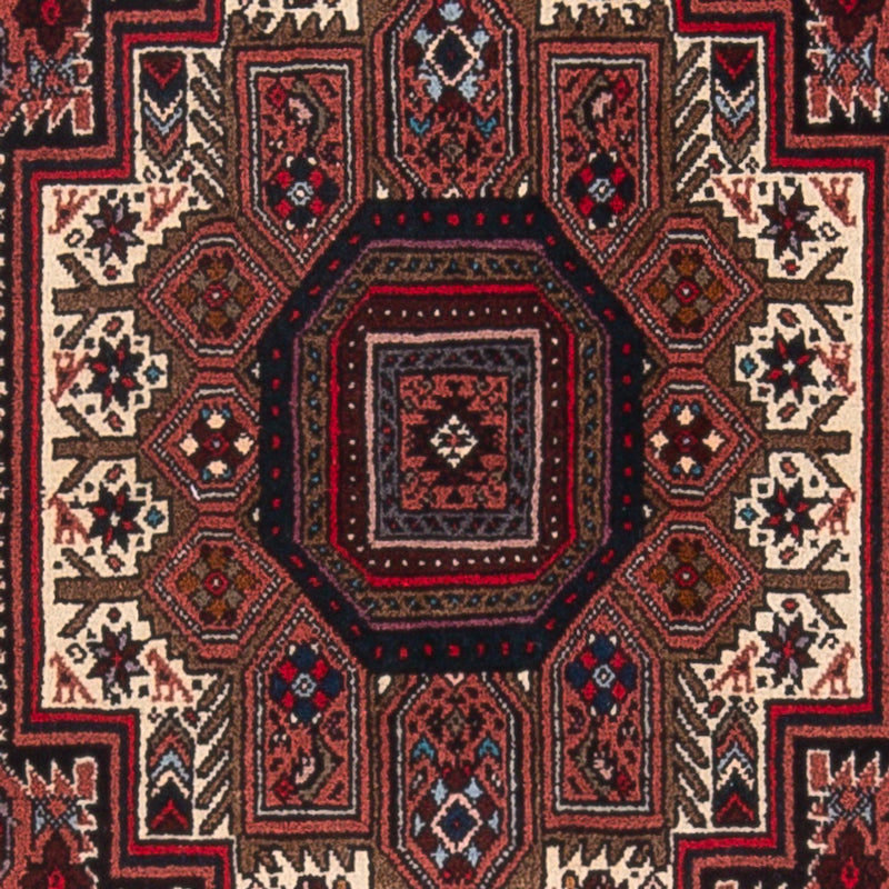 Perserteppich - Nomadic - 126 x 84 cm - dunkelrot