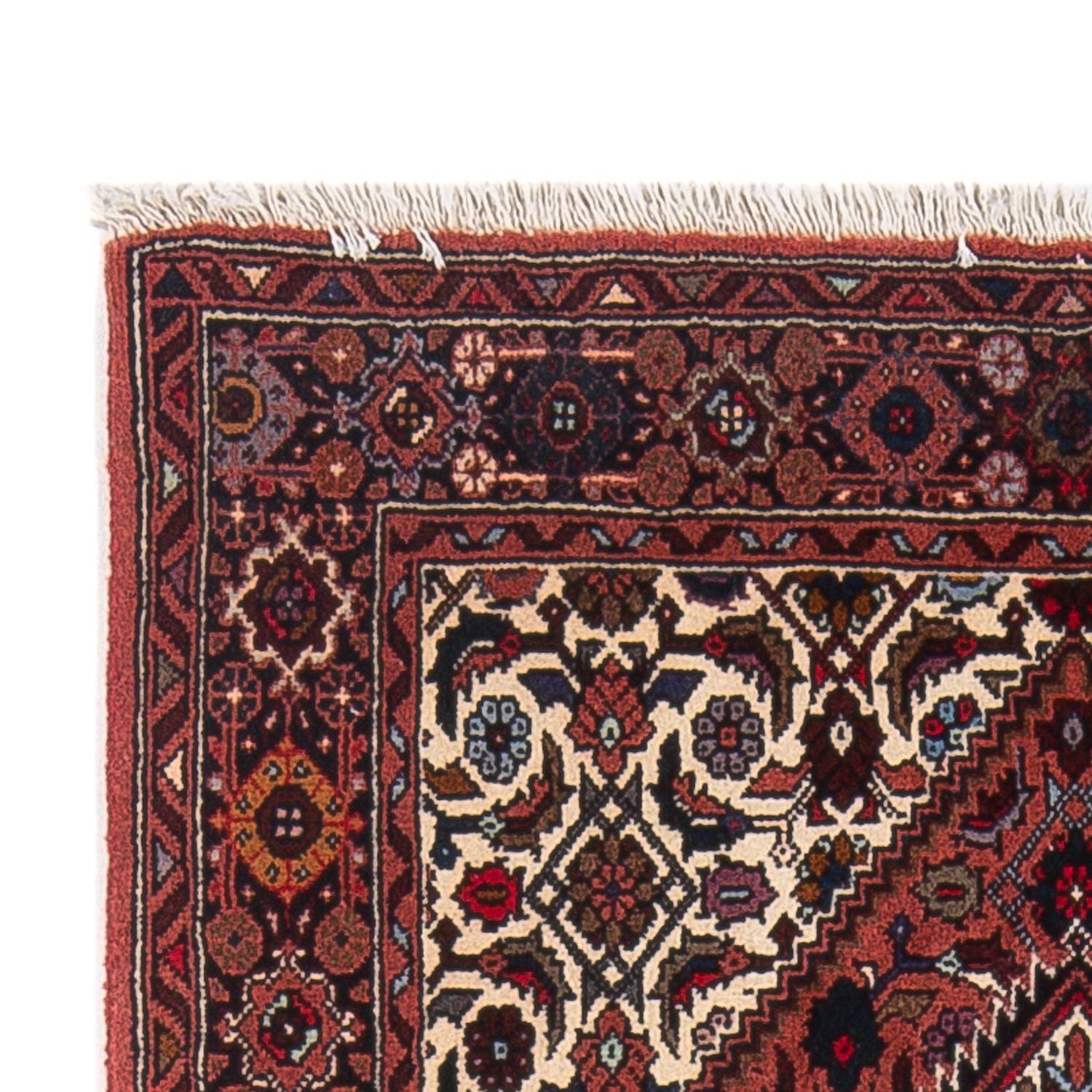 Perserteppich - Nomadic - 126 x 84 cm - dunkelrot