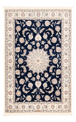 Perserteppich - Nain - Premium - 161 x 105 cm - dunkelblau