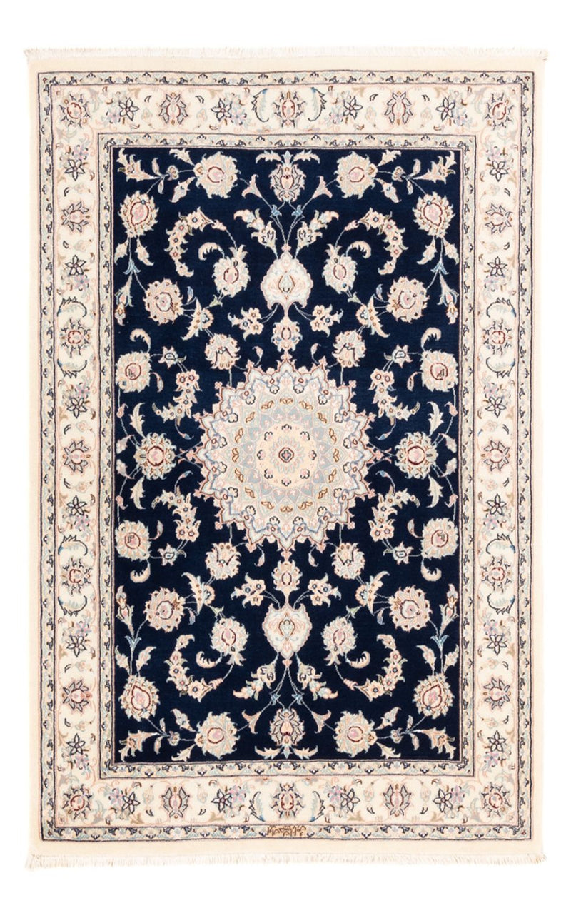 Perserteppich - Nain - Premium - 161 x 105 cm - dunkelblau