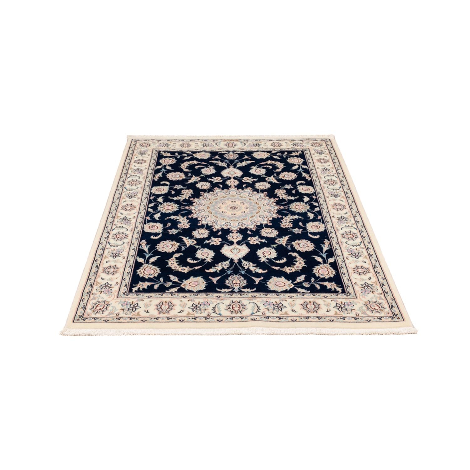 Perserteppich - Nain - Premium - 161 x 105 cm - dunkelblau