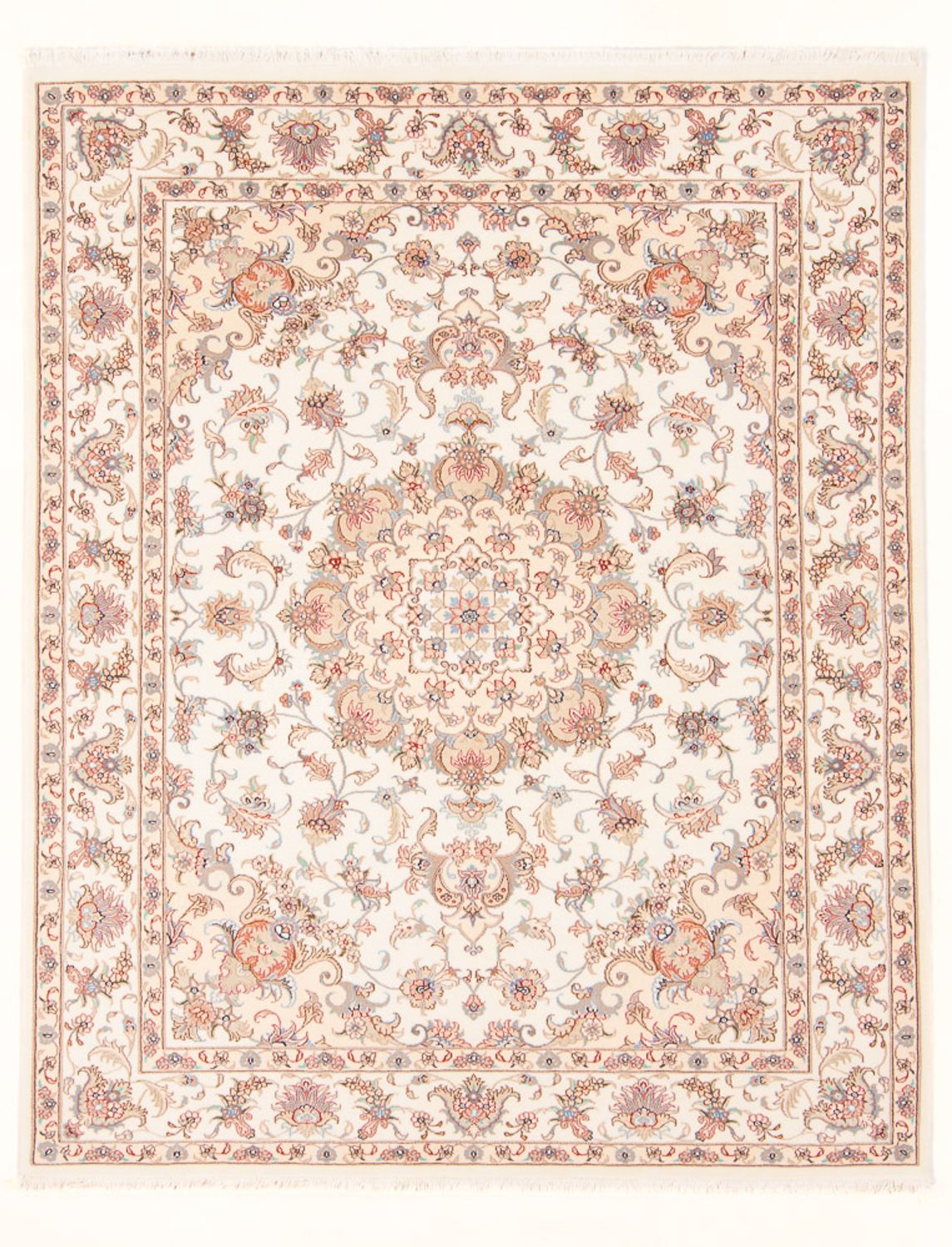 Perserteppich - Täbriz - Royal - 197 x 150 cm - creme