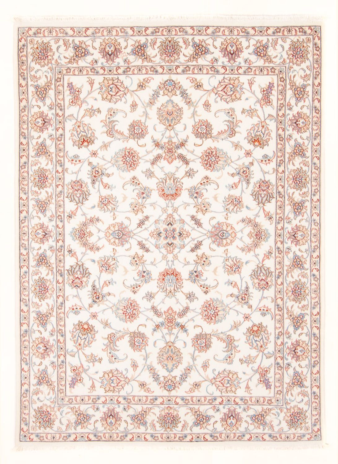 Perserteppich - Täbriz - Royal - 201 x 150 cm - creme