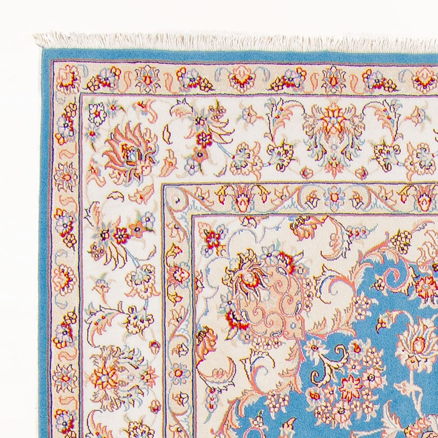 Perserteppich - Täbriz - Royal - 244 x 168 cm - hellblau