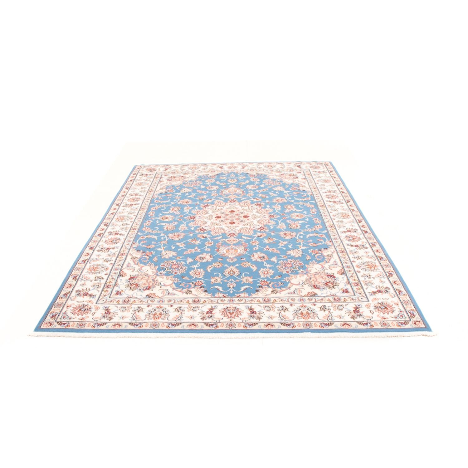 Perserteppich - Täbriz - Royal - 244 x 168 cm - hellblau