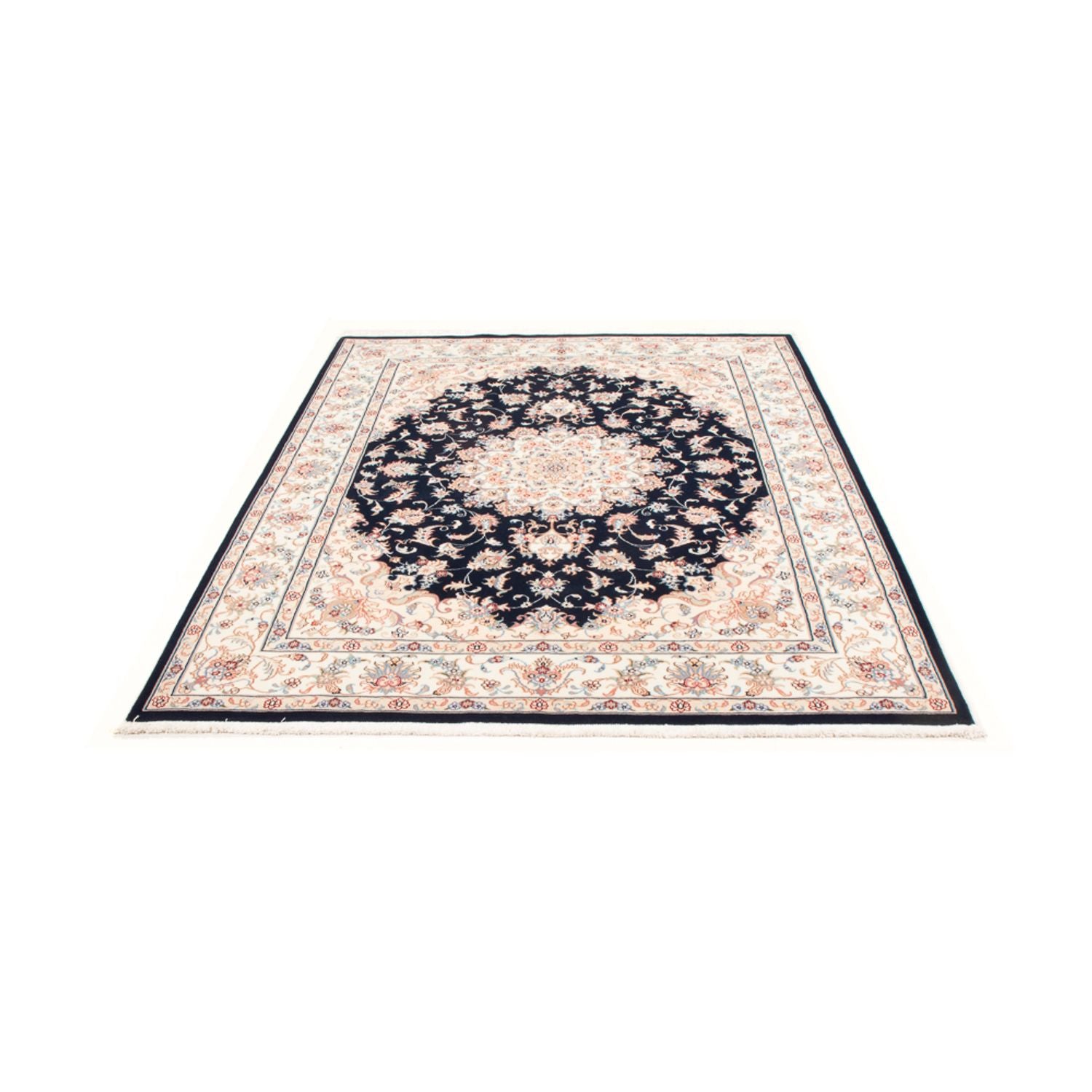 Perserteppich - Täbriz - Royal - 200 x 149 cm - dunkelblau