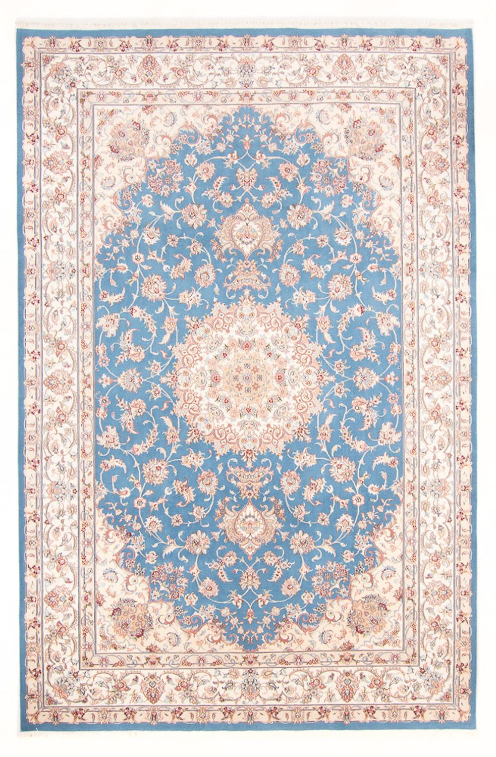 Perserteppich - Täbriz - Royal - 300 x 200 cm - hellblau
