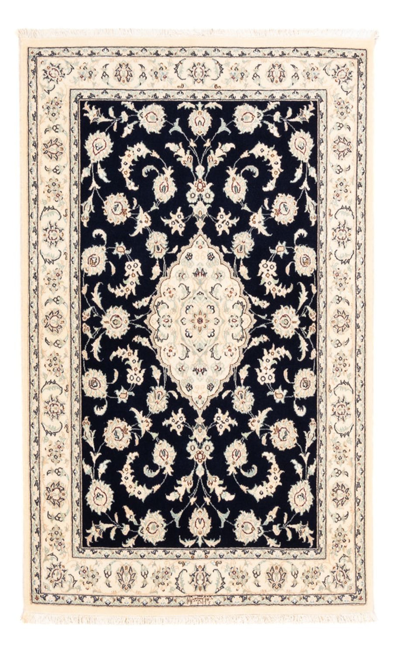 Perserteppich - Nain - Premium - 158 x 105 cm - dunkelblau