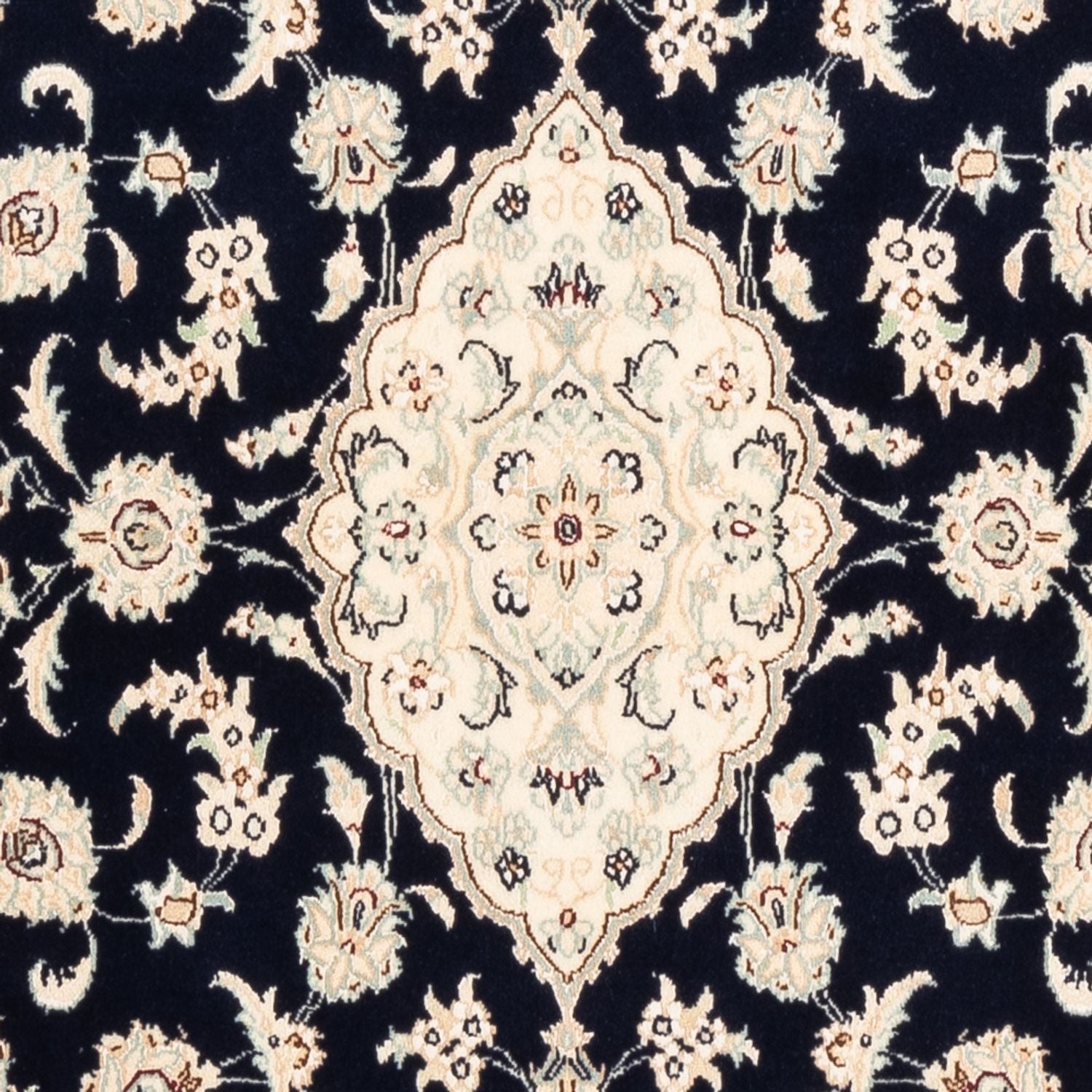 Perserteppich - Nain - Premium - 158 x 105 cm - dunkelblau