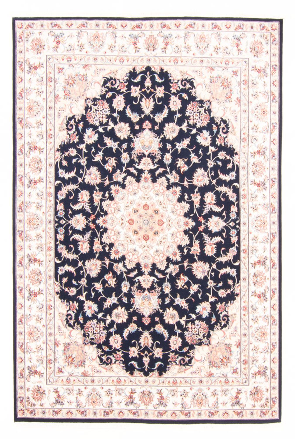 Perserteppich - Täbriz - Royal - 233 x 168 cm - dunkelblau