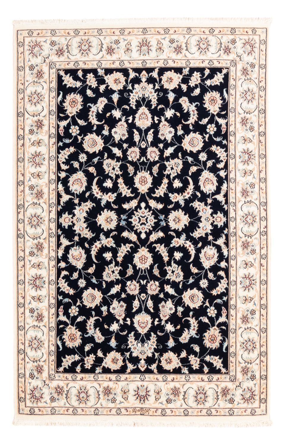 Perserteppich - Nain - Premium - 174 x 120 cm - dunkelblau