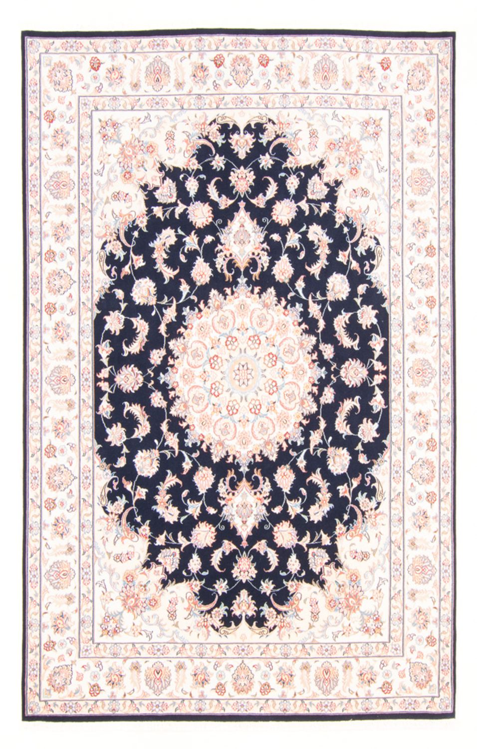Perserteppich - Täbriz - Royal - 245 x 167 cm - dunkelblau