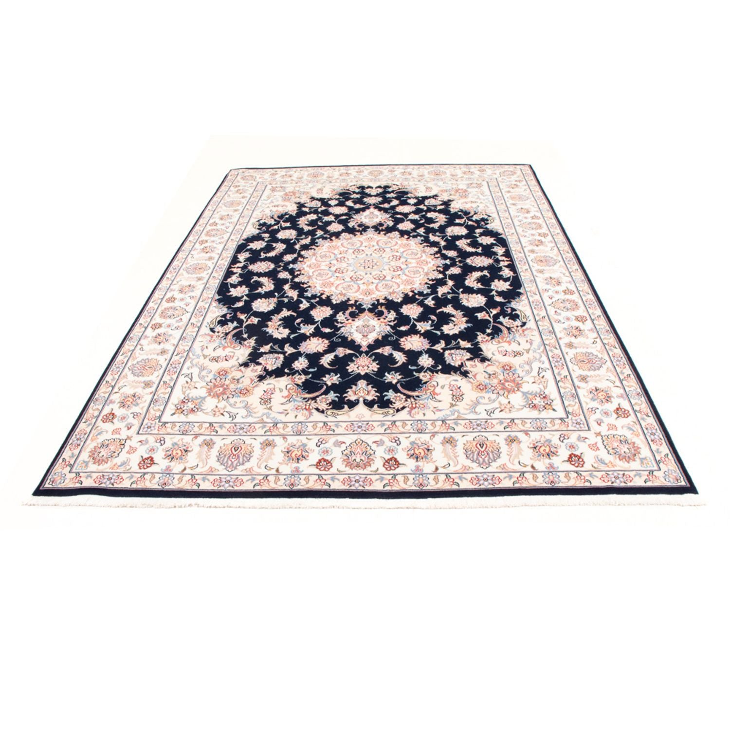 Perserteppich - Täbriz - Royal - 245 x 167 cm - dunkelblau