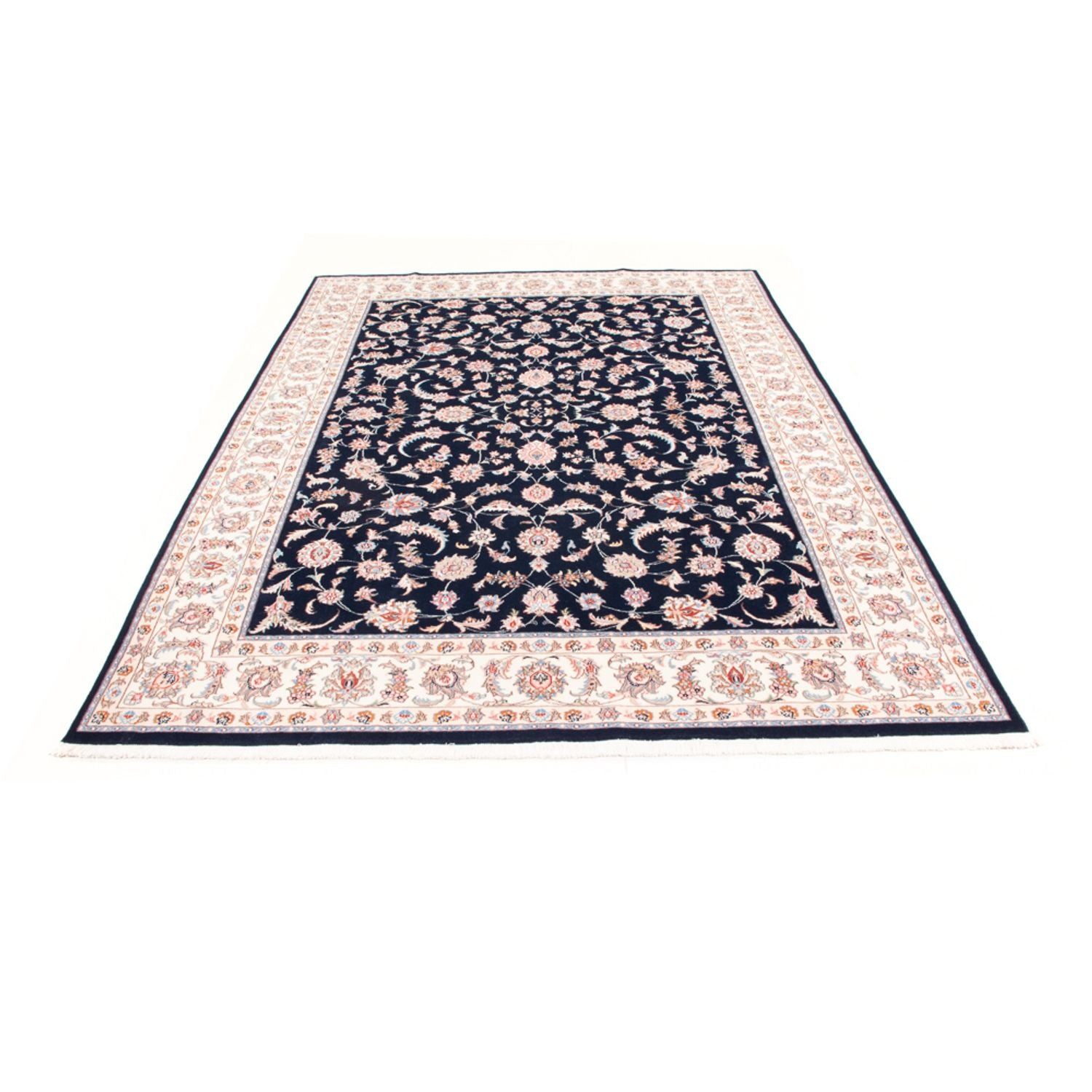 Perserteppich - Täbriz - Royal - 243 x 172 cm - dunkelblau