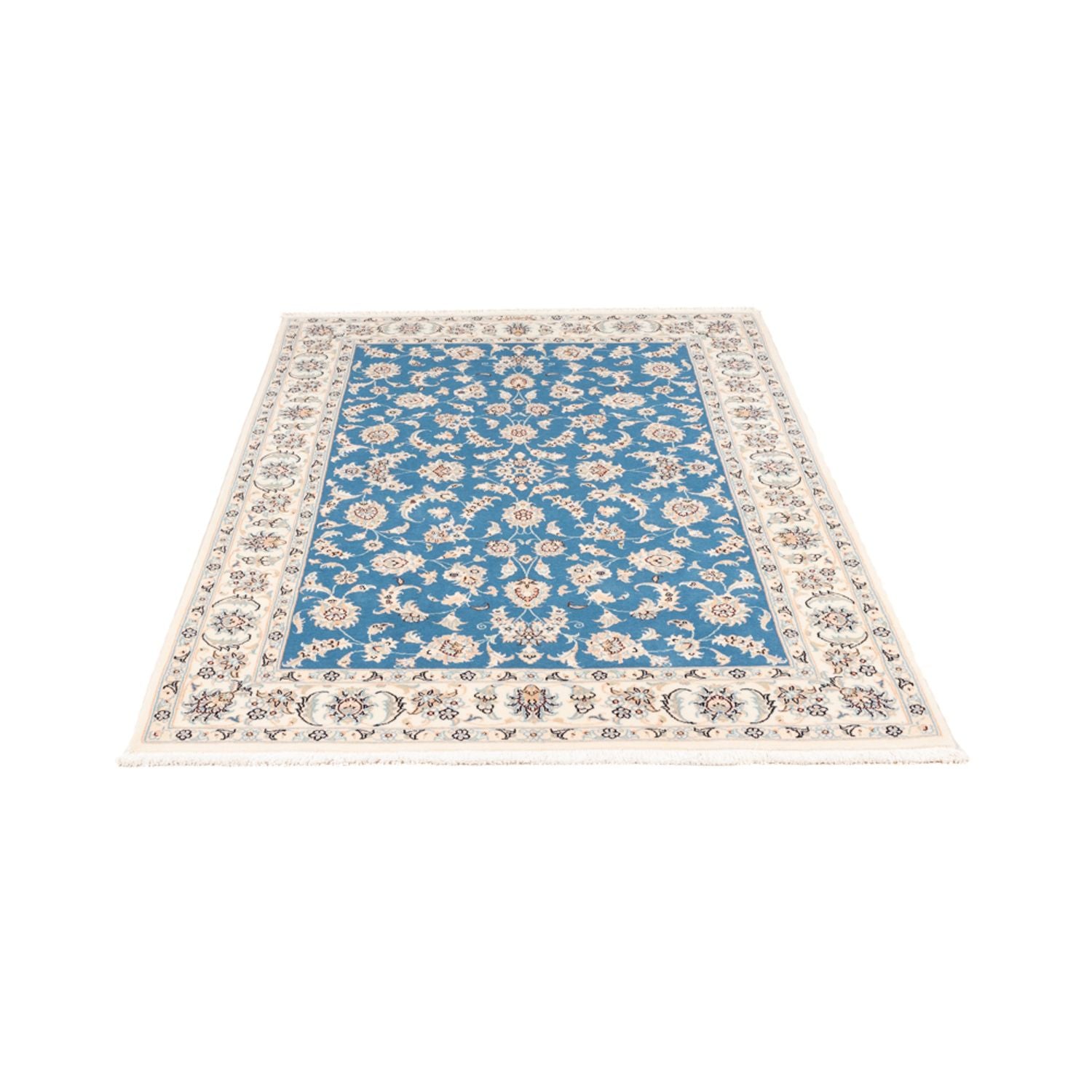 Perserteppich - Nain - Premium - 176 x 121 cm - blau