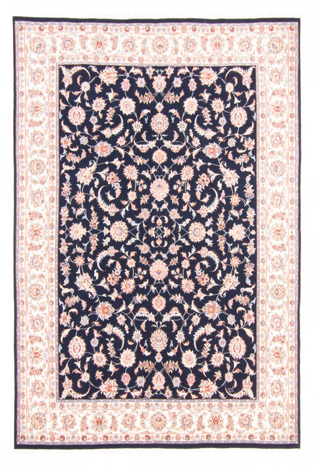 Perserteppich - Täbriz - Royal - 237 x 167 cm - dunkelblau
