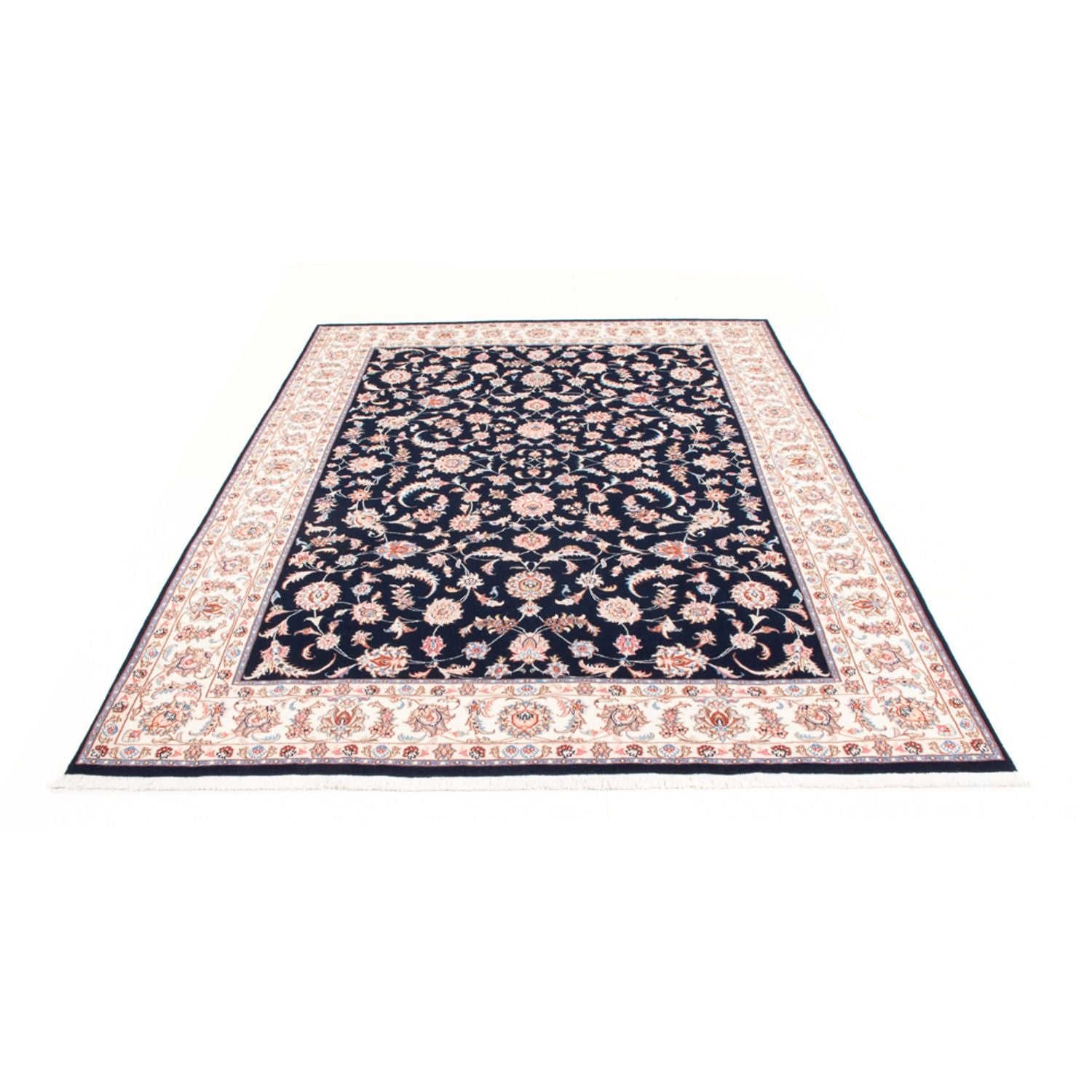 Perserteppich - Täbriz - Royal - 237 x 167 cm - dunkelblau