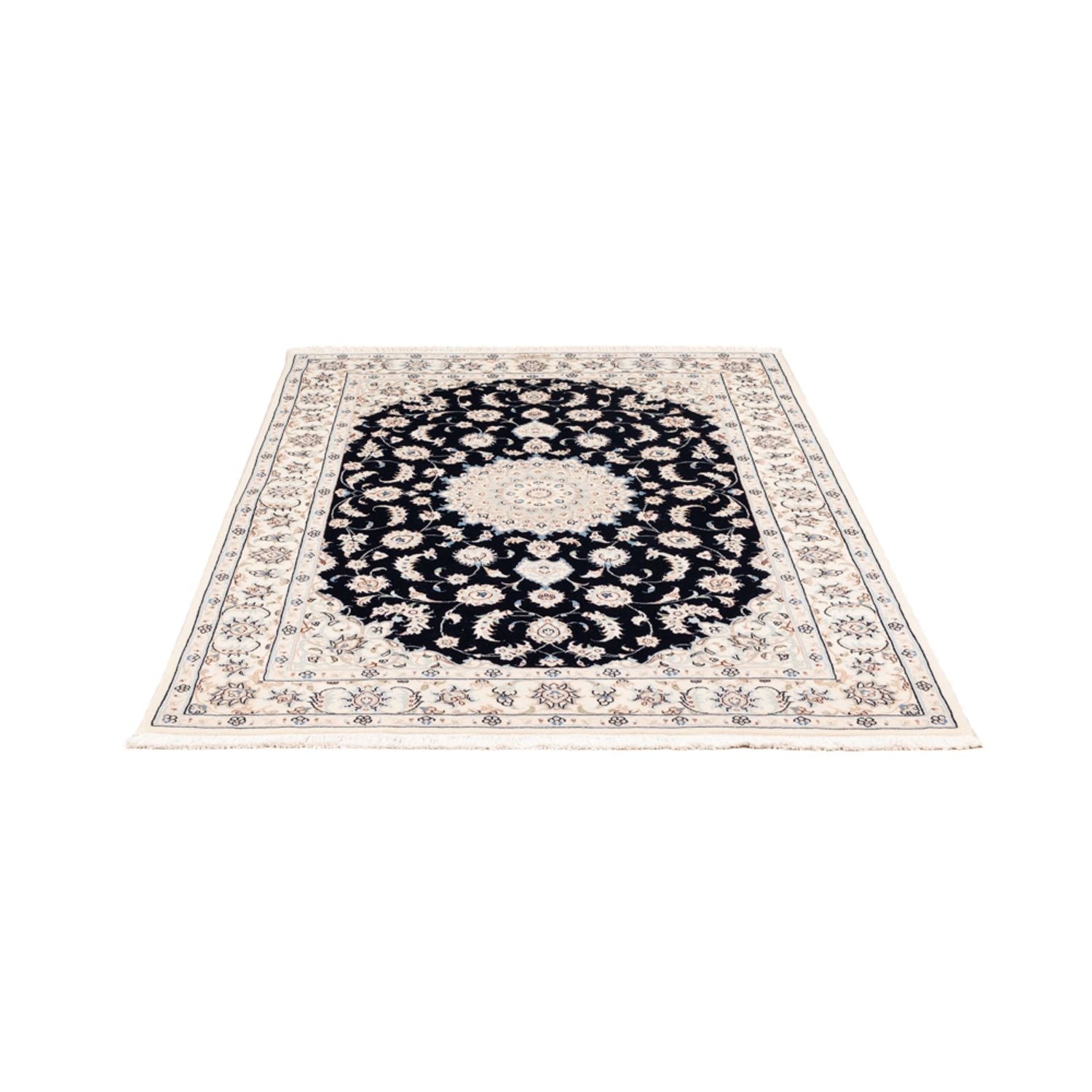 Perserteppich - Nain - Premium - 175 x 117 cm - dunkelblau