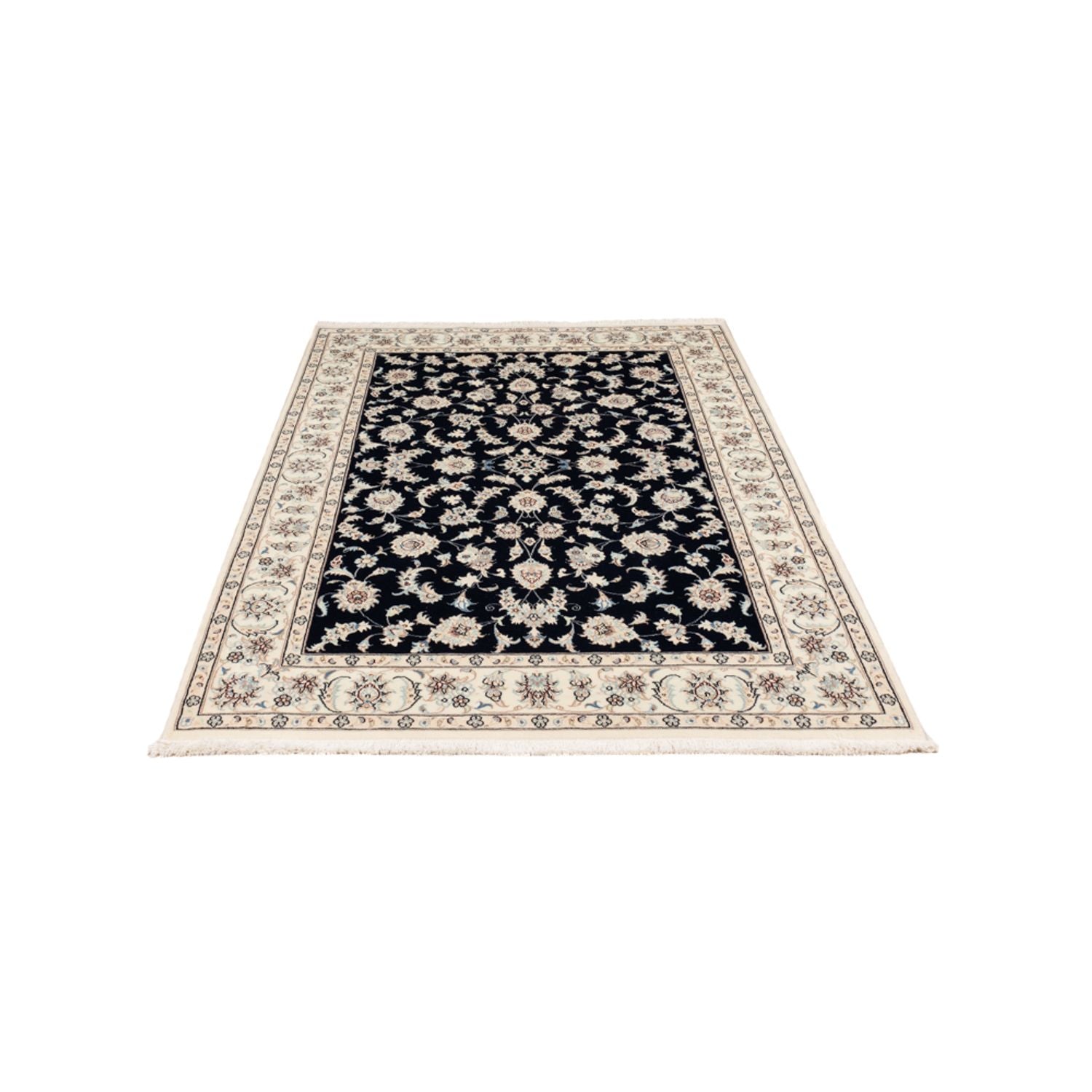 Perserteppich - Nain - Premium - 182 x 121 cm - dunkelblau