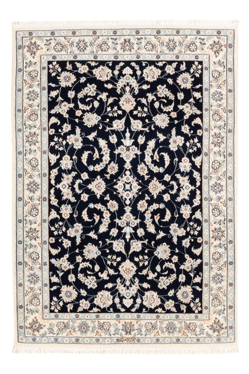 Perserteppich - Nain - Premium - 154 x 107 cm - dunkelblau