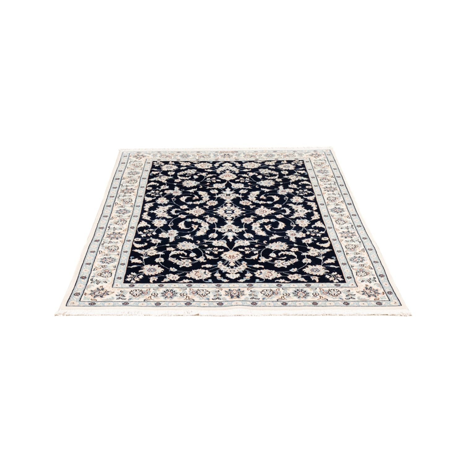 Perserteppich - Nain - Premium - 154 x 107 cm - dunkelblau