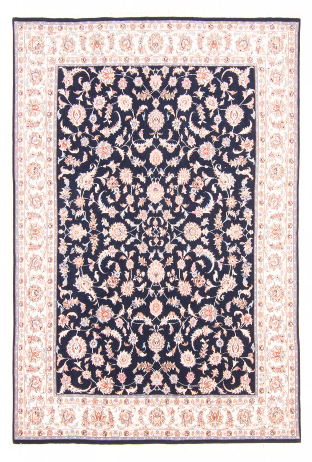 Perserteppich - Täbriz - Royal - 236 x 166 cm - dunkelblau