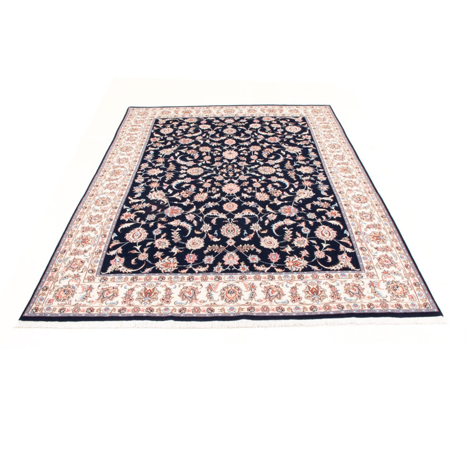 Perserteppich - Täbriz - Royal - 236 x 166 cm - dunkelblau