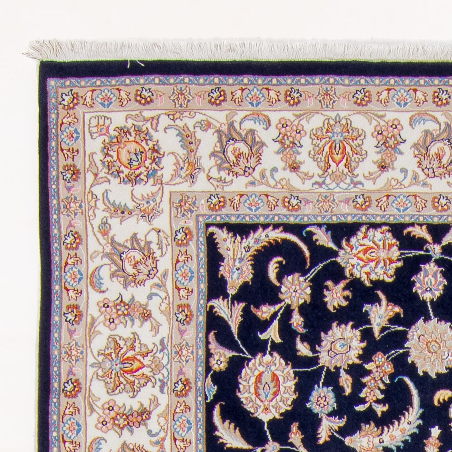 Perserteppich - Täbriz - Royal - 245 x 170 cm - dunkelblau