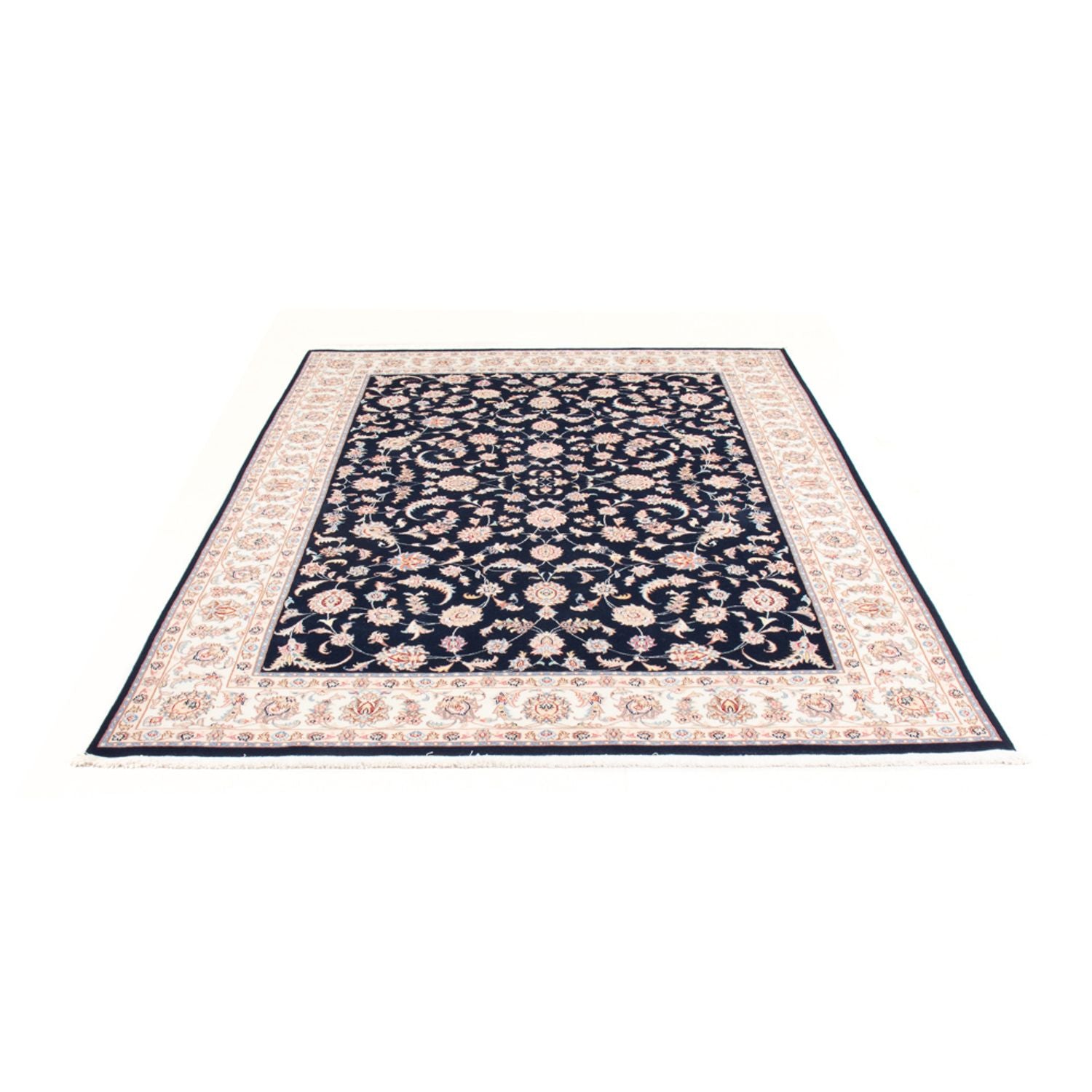 Perserteppich - Täbriz - Royal - 234 x 167 cm - dunkelblau