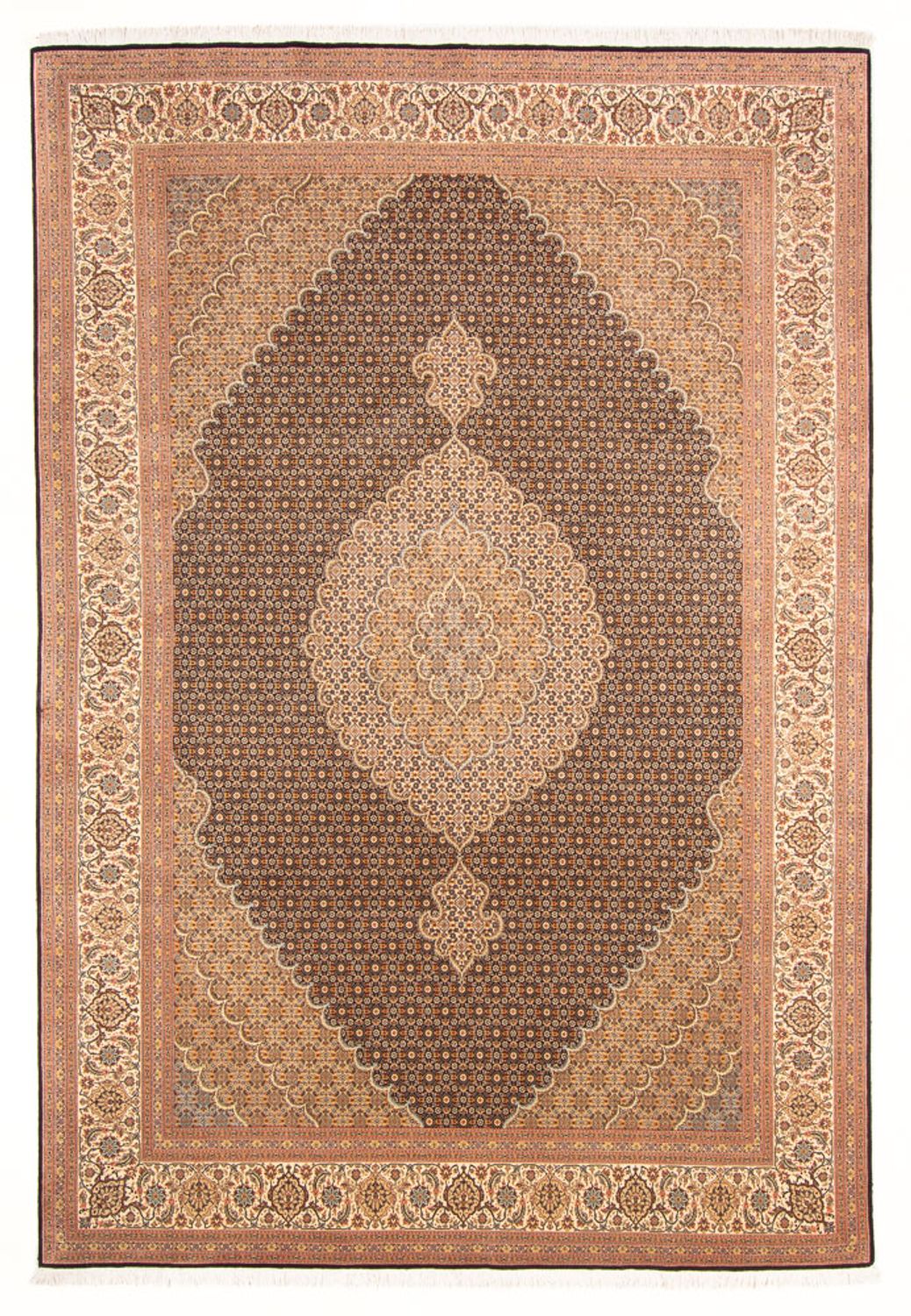 Perserteppich - Täbriz - Royal - 297 x 200 cm - dunkelblau