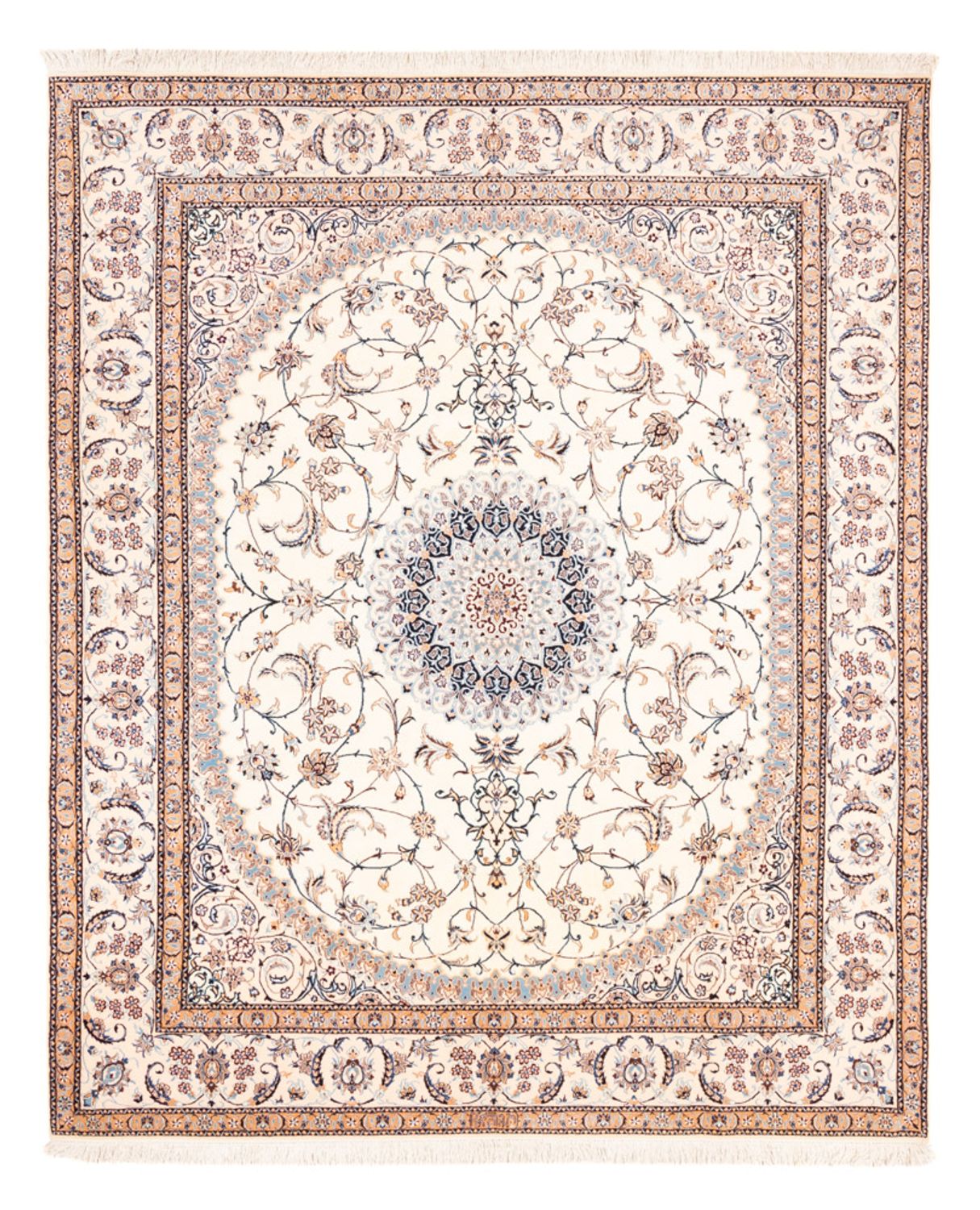 Perserteppich - Nain - Premium - 240 x 203 cm - creme