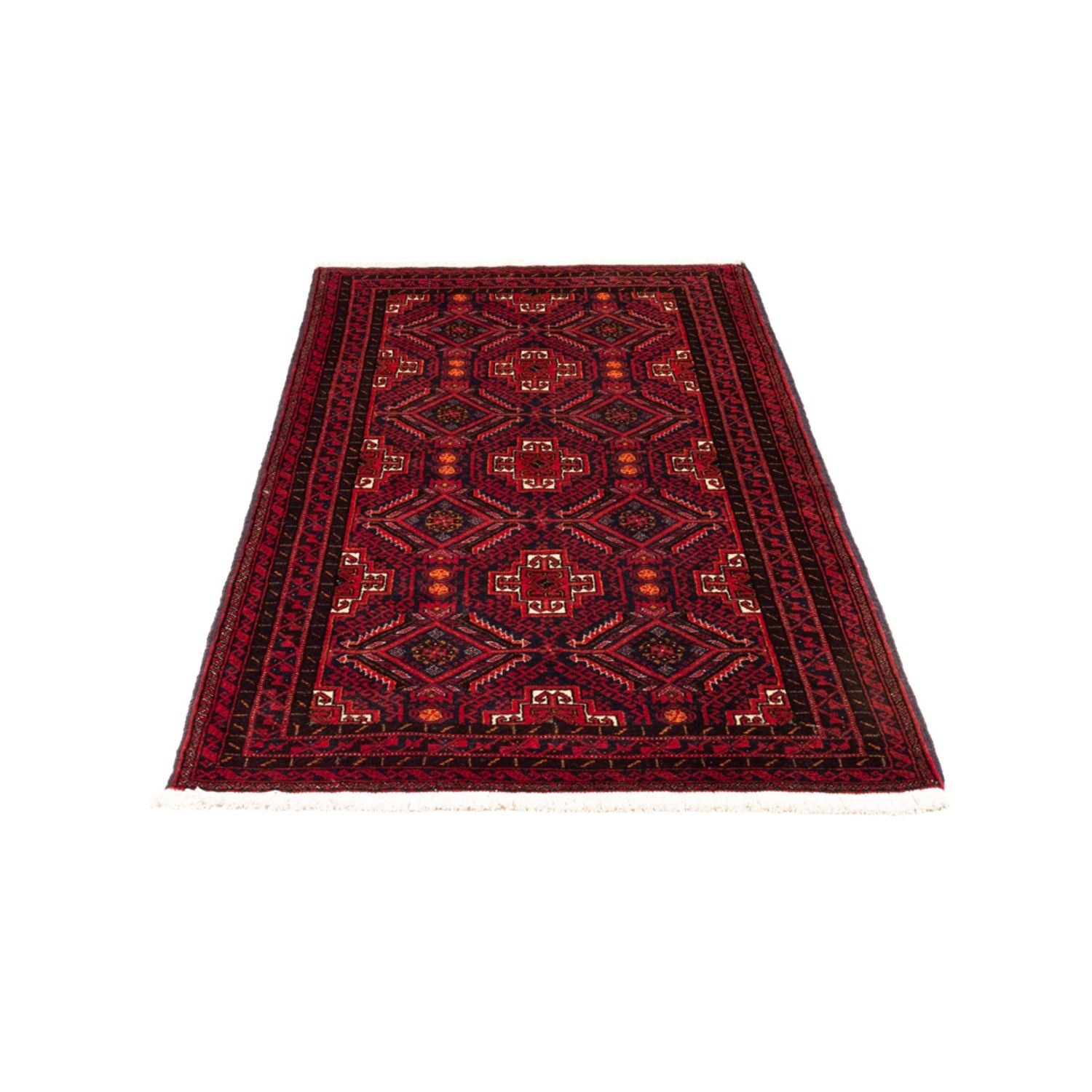 Belutsch Teppich - 170 x 92 cm - dunkelrot