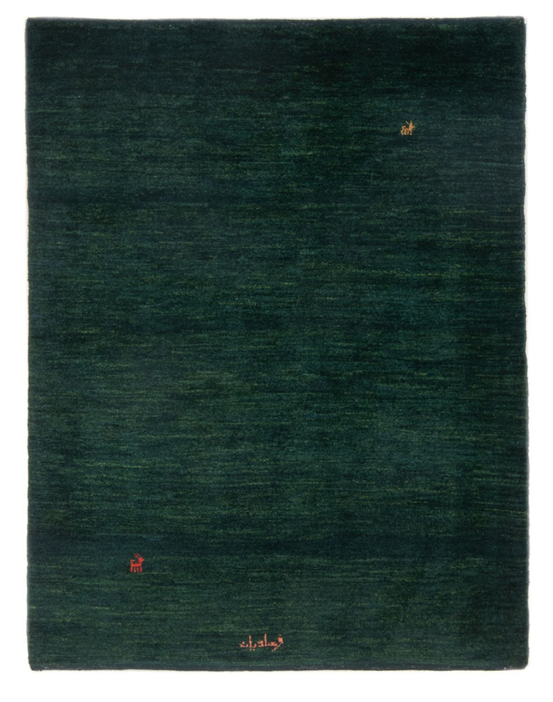 Gabbeh Teppich - Perser - 157 x 109 cm - dunkelgrün