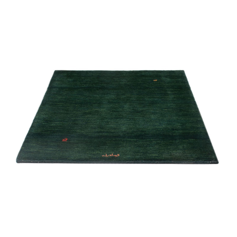 Gabbeh Teppich - Perser - 157 x 109 cm - dunkelgrün