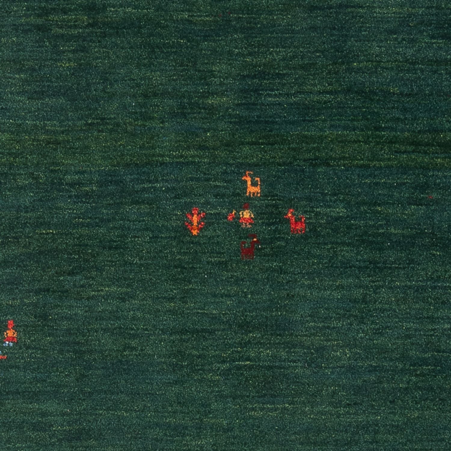 Gabbeh Teppich - Perser - 175 x 122 cm - dunkelgrün