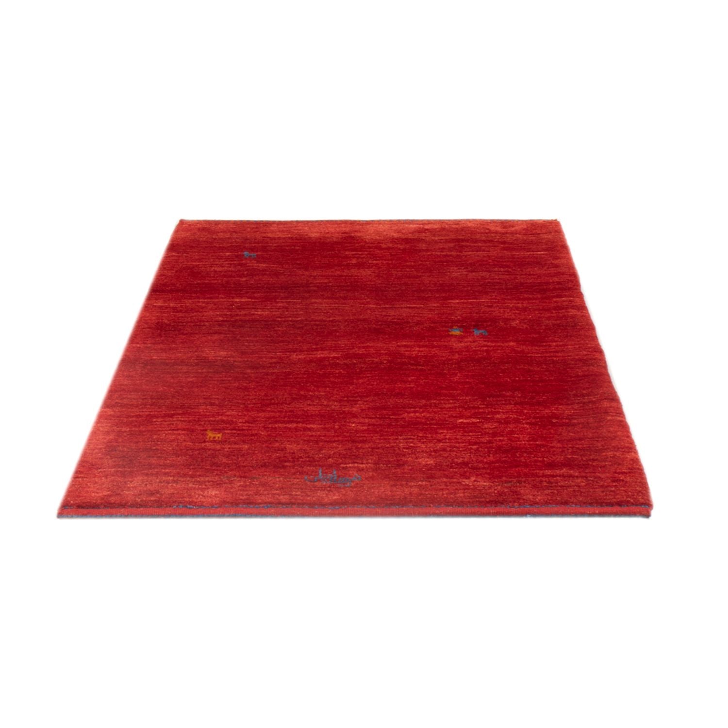 Gabbeh Teppich - Perser - 147 x 101 cm - dunkelrot