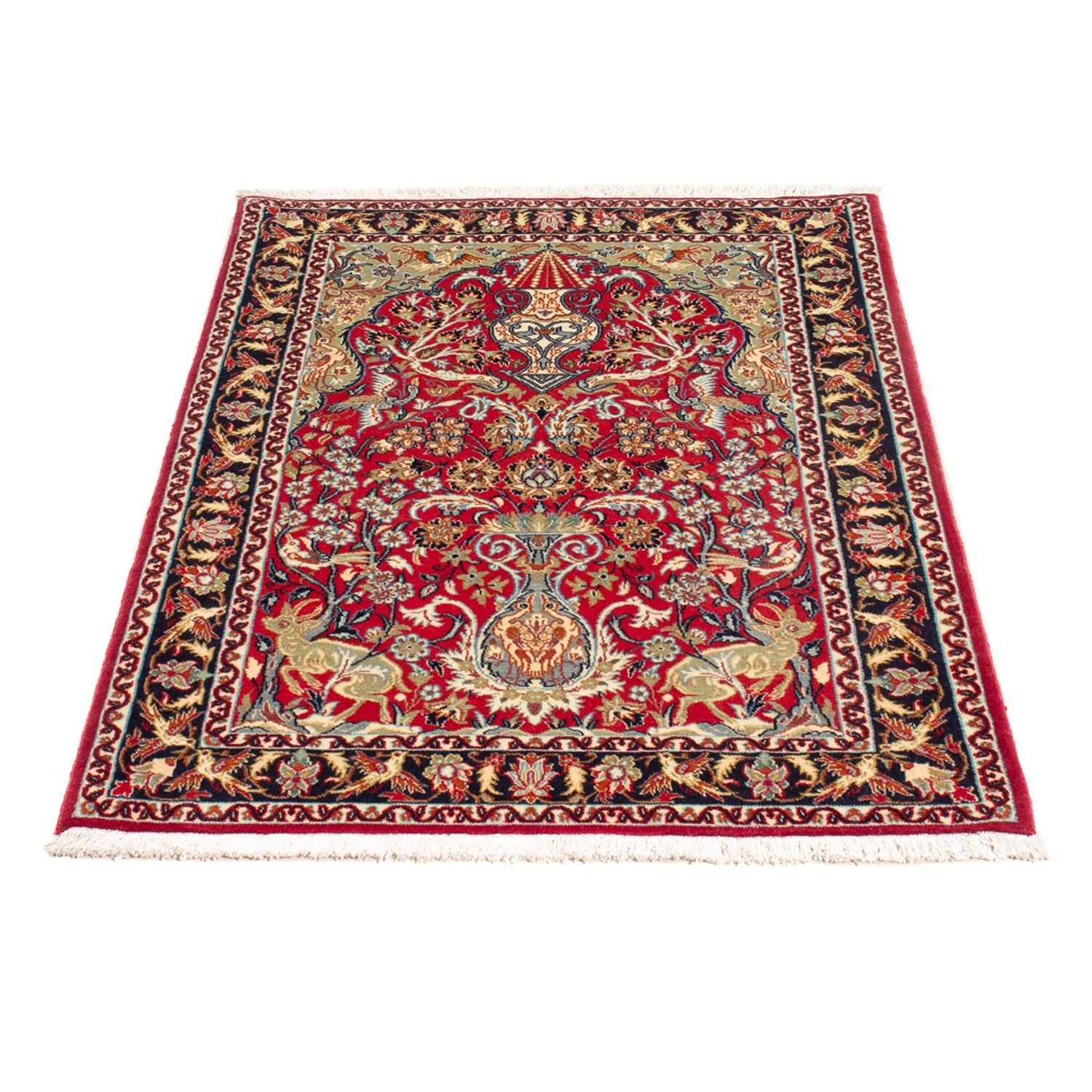 Perserteppich - Isfahan - Premium - 105 x 77 cm - rot